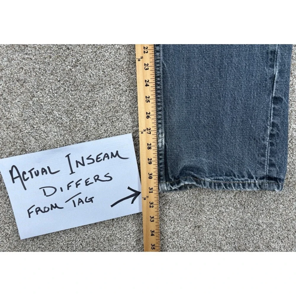 Levis 559 Jeans Mens 36x31* Blue Relaxed Straight Workwear Loose Soft Distressed